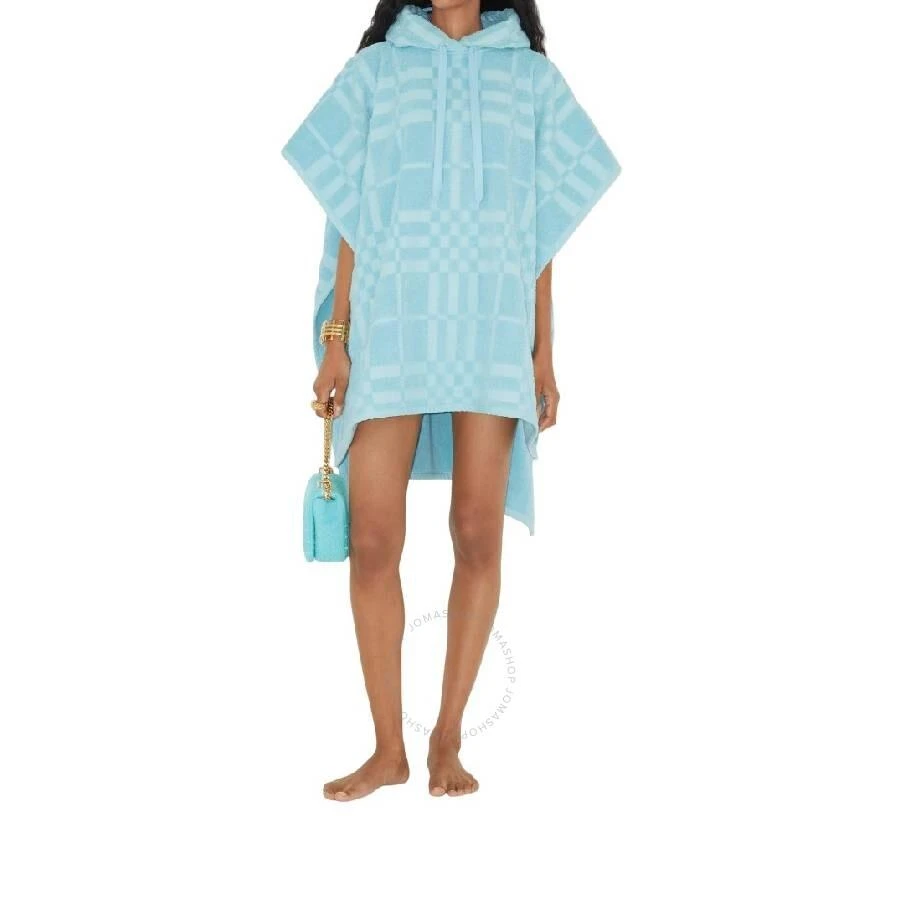 Burberry Check Jacquard Woven Towelling Poncho 2