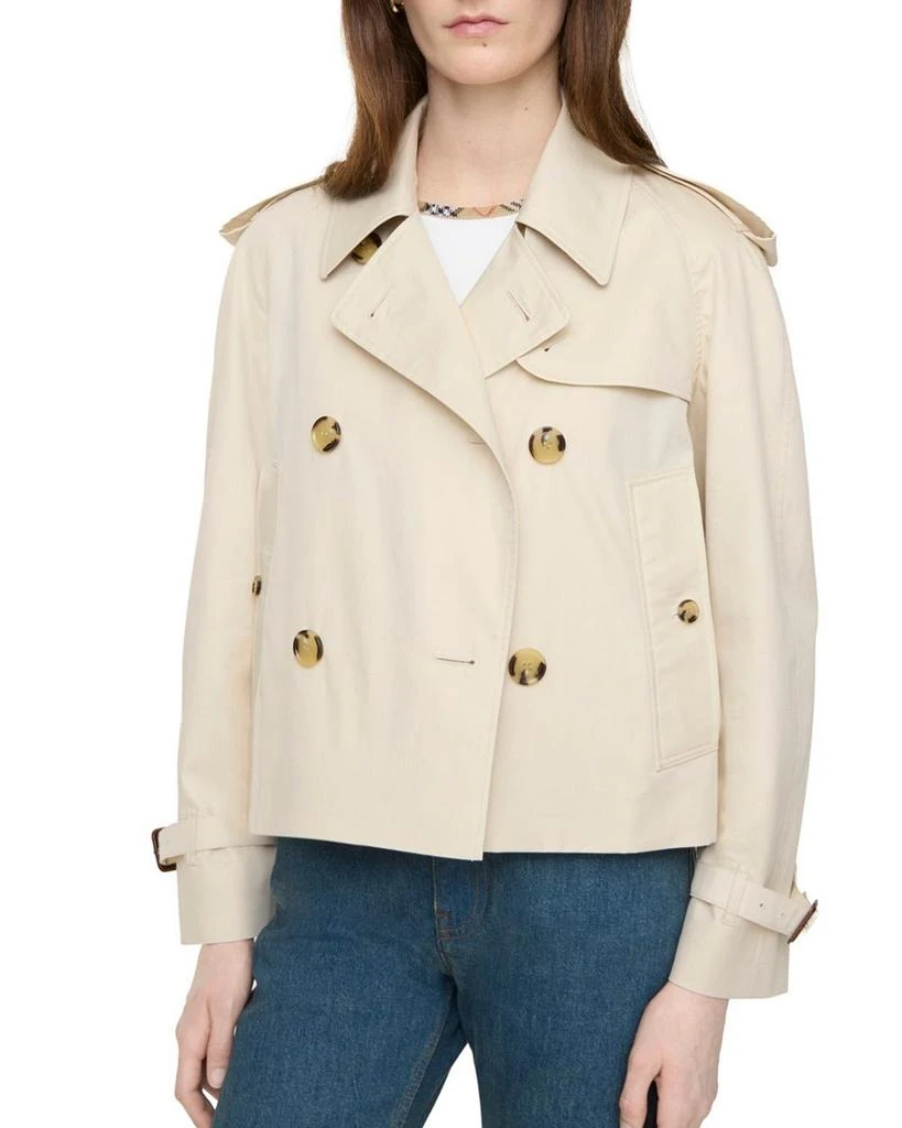 Burberry Cropped Tropical Gabardine Mayfair Trench Jacket 4