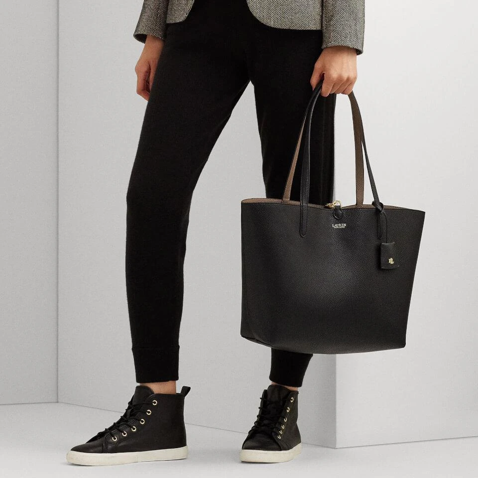 Ralph Lauren Lauren Ralph Lauren Reversible Leather Tote Bag 2