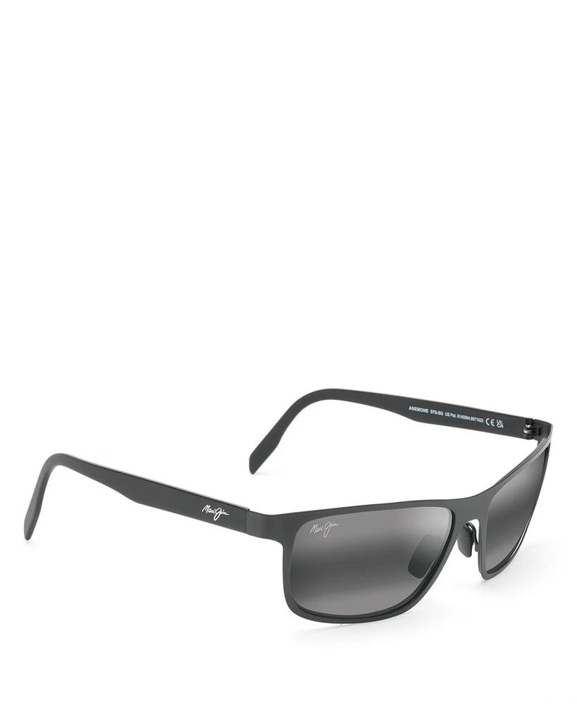 Maui Jim Anemone Polarized Rectangular Sunglasses, 60mm 1
