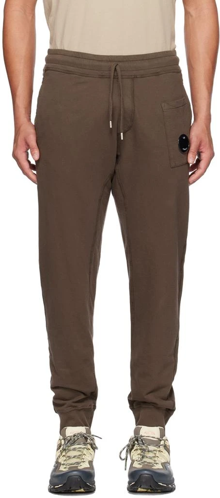 C.P. Company Brown Lens Sweatpants 1