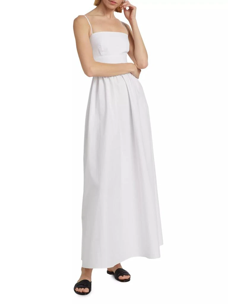 Susana Monaco Poplin Smocked-Back Maxi Dress 2