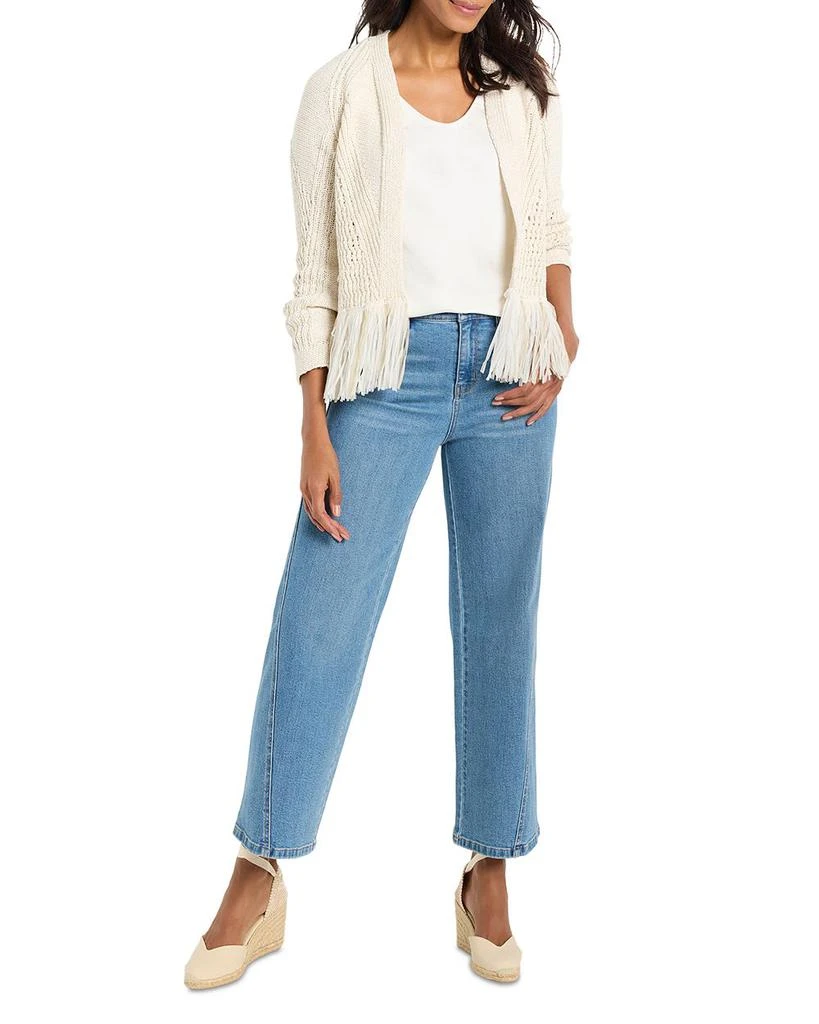 NIC+ZOE Tape Fringe Cardigan Sweater 2