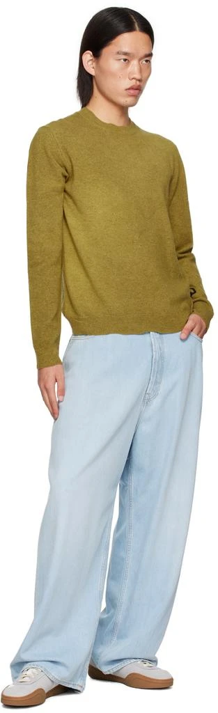 Acne Studios Yellow Crewneck Sweater 4