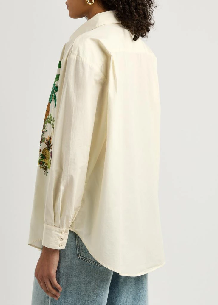ALEMAIS Tiger embroidered cotton shirt 3