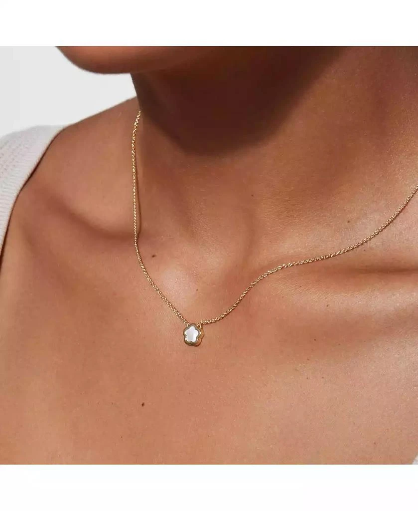 Ana Luisa Mother of Pearl Inlay Flower Pendant - Saya 3