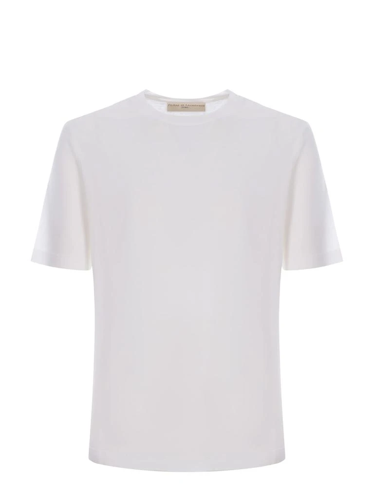 FILIPPO DE LAURENTIIS T-shirt Filippo De Laurentis Made Of Linen 1