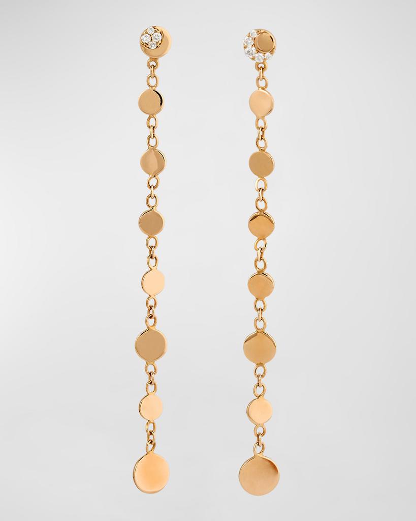 Pasquale Bruni 18K Luce Red Gold Diamond Dangle Earrings