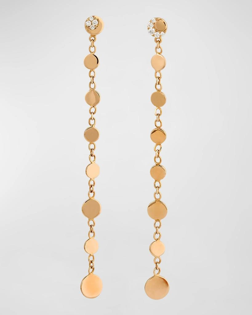 Pasquale Bruni 18K Luce Red Gold Diamond Dangle Earrings 1