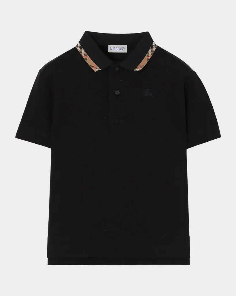 Burberry Girl's Johane Cotton Pique Polo Shirt, Size 4-14