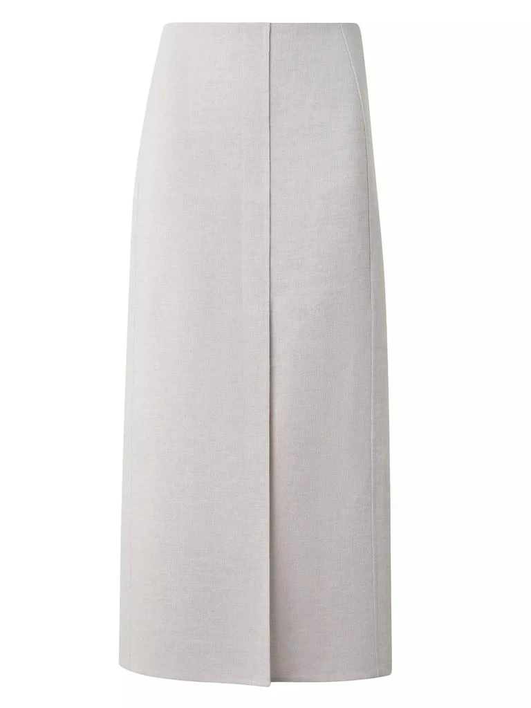 Akris Linen Pencil Midi-Skirt 1