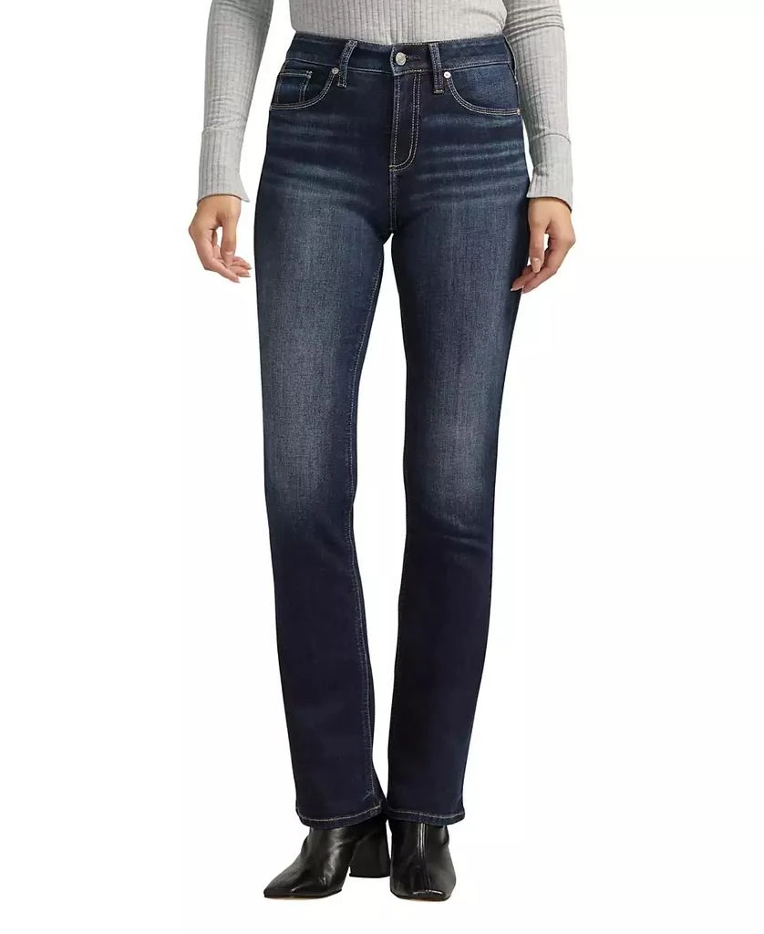 Silver Jeans Co. Women's Avery High Rise Curvy Fit Slim Bootcut Jeans 1
