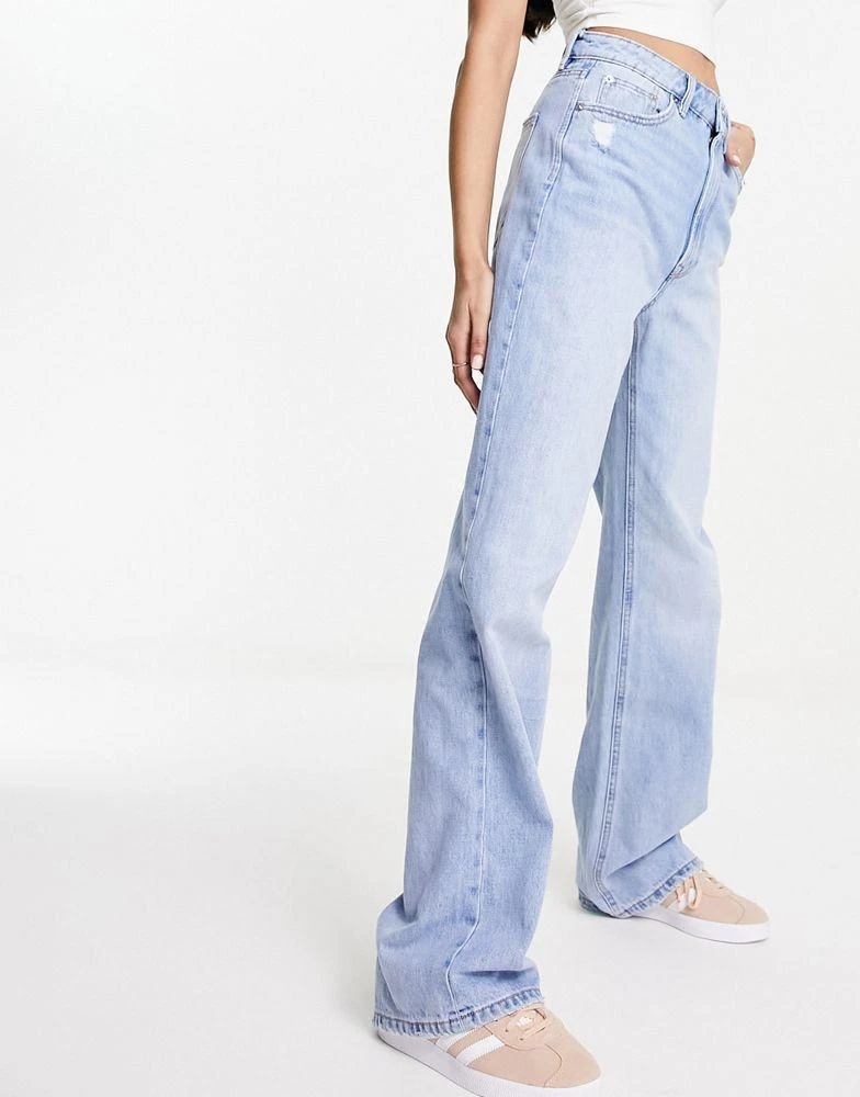 Stradivarius Stradivarius 90s baggy dad jean in light blue 1