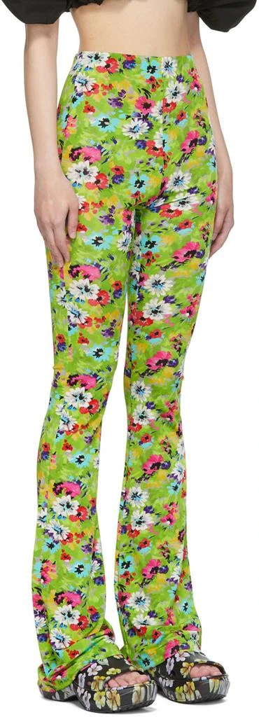 MSGM Green Viscose Leggings 2
