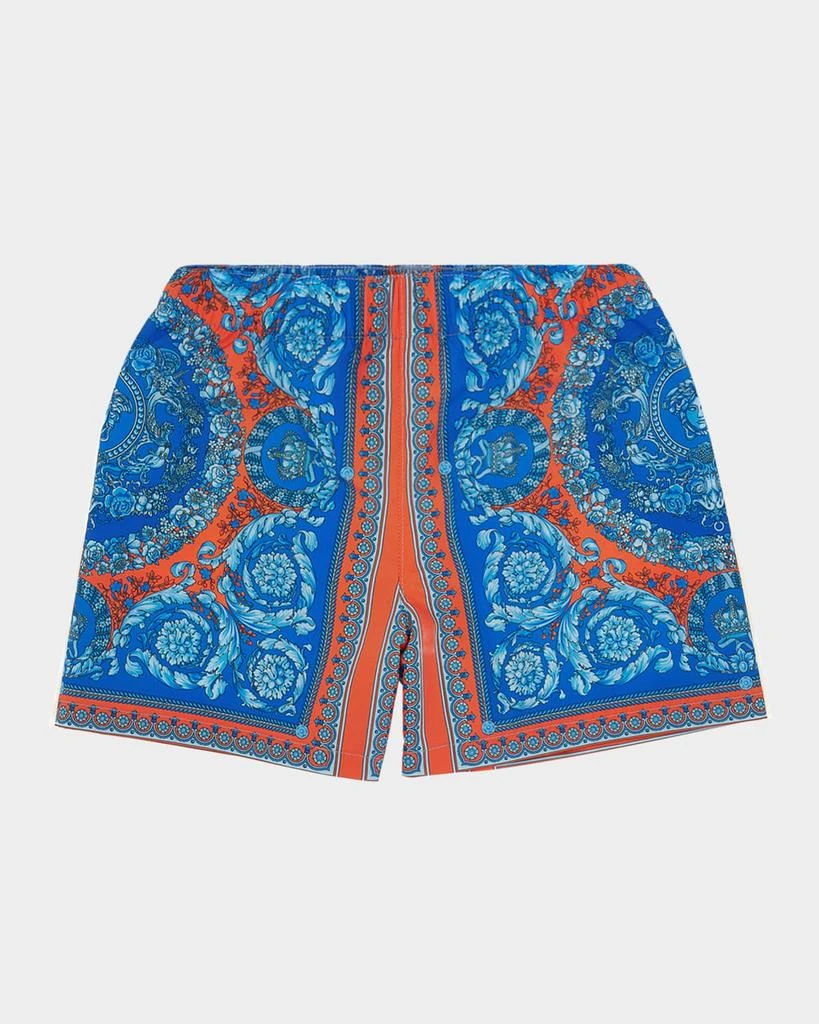 Versace Boy's Barocco Swim Shorts, Size 12M-5 1