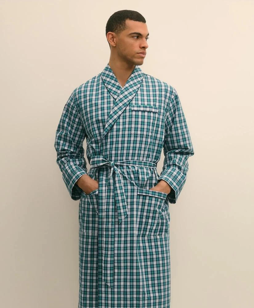 Brooks Brothers Cotton Broadcloth Plaid Robe 2