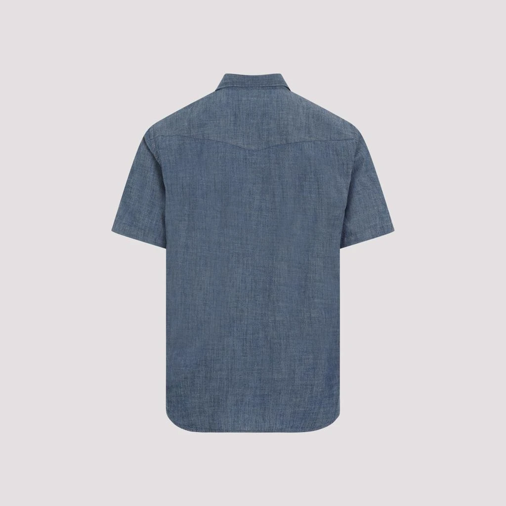Universal Works Indigo Western Garage Cotton Shirt 3