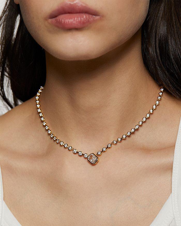 Nadri Bklyn Cubic Zirconia Bezel Collar Necklace, 16"-18"