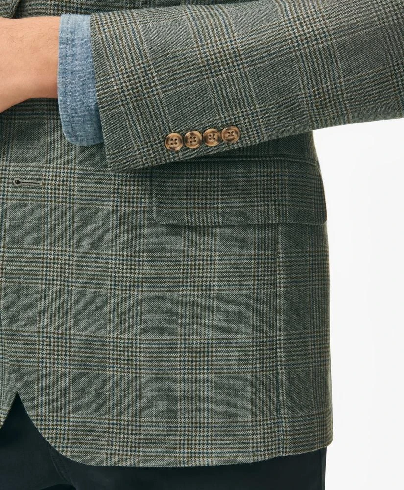 Brooks Brothers Classic Fit Checked Sport Coat in Hopsack Wool 4