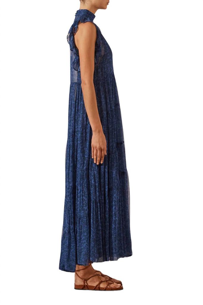 Shona Joy SALDANHA HIGH NECK TIERED MAXI DRESS