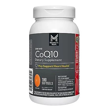Member's Mark Member's Mark CoQ10 Softgels, 200 mg, 180 ct. 1