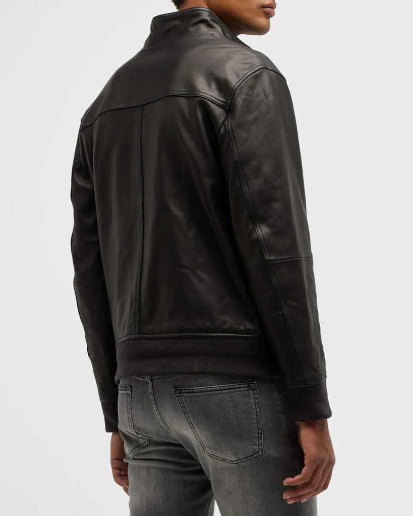 Vince Men's Harrington Leather Bomber Jacket 3
