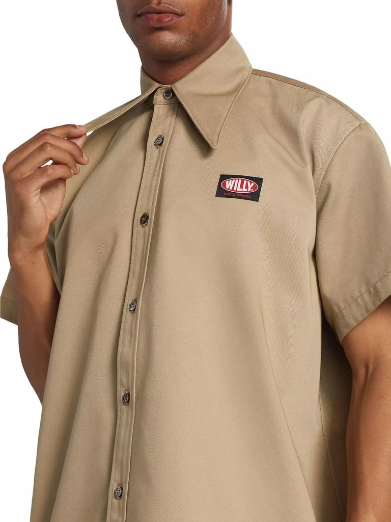 Willy Chavarria Pachuco Cotton-Blend Work Shirt 6