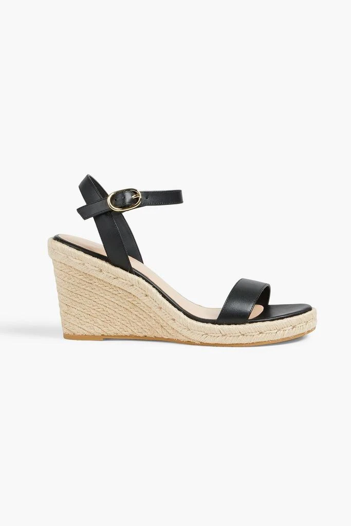Stuart Weitzman Teddi leather espadrille wedge sandals 1