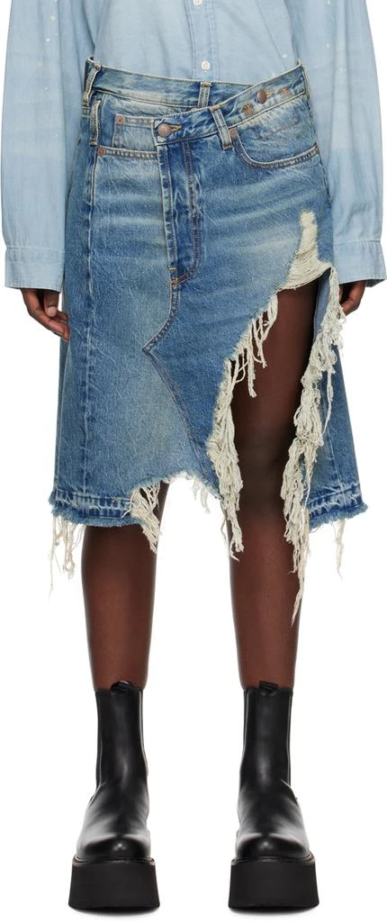 R13 Blue Norbury Denim Miniskirt 1