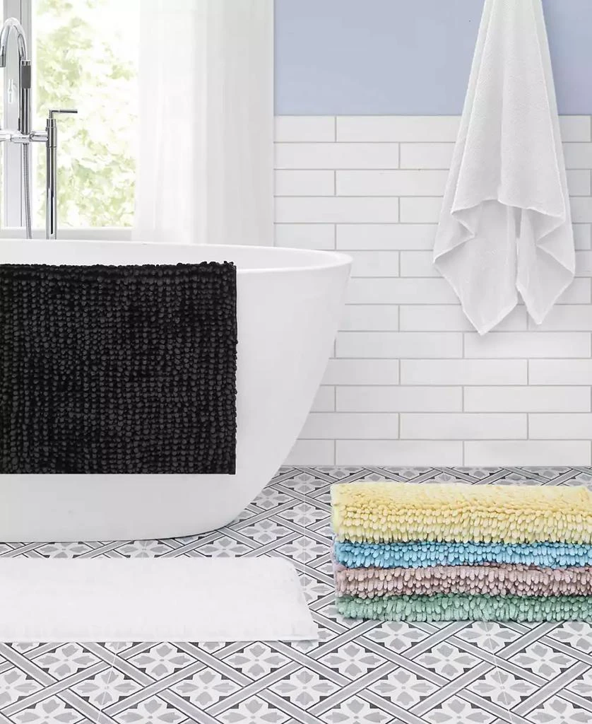 Laura Ashley Butter Chenille 2-Pc. Bath Mat Set 7