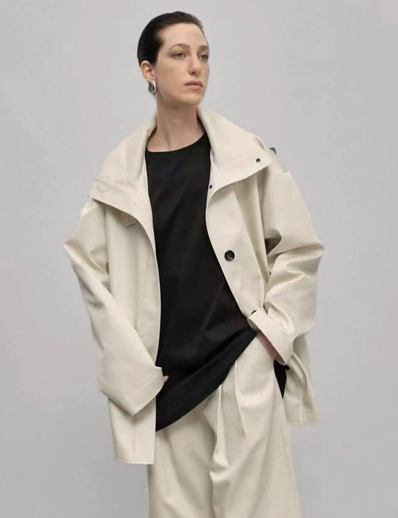 Pixie Market Oversized Cropped Trench Coat