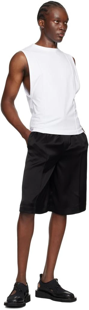 Peter Do White Creased Muscle Tank Top 4