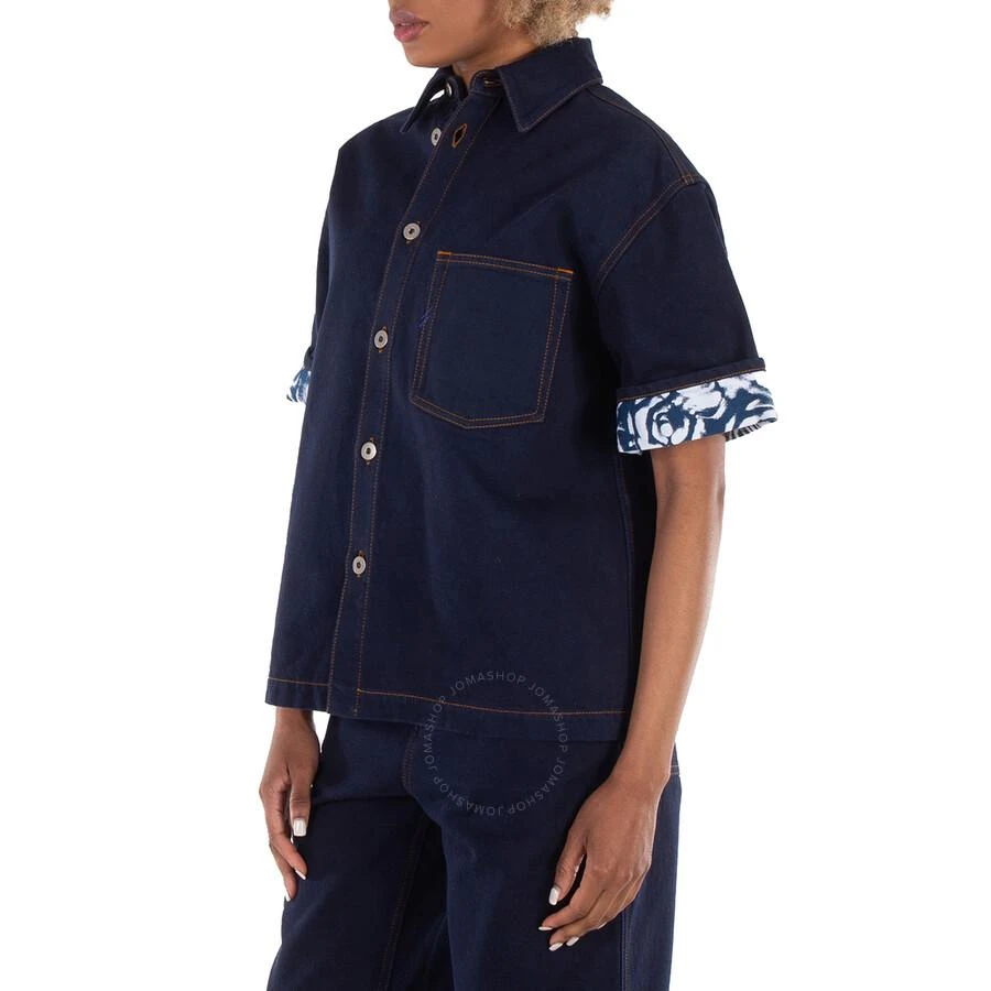 Burberry Logo-Patch Denim Cotton Shirt 2