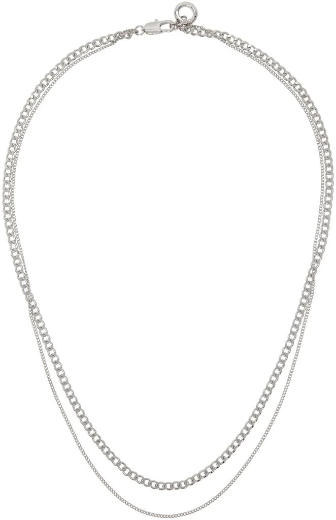 A.P.C. Silver Minimal Necklace 1