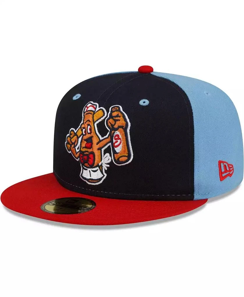 New Era Men's Navy/Red Salem Red Sox Theme Night 59FIFTY Fitted Hat 1
