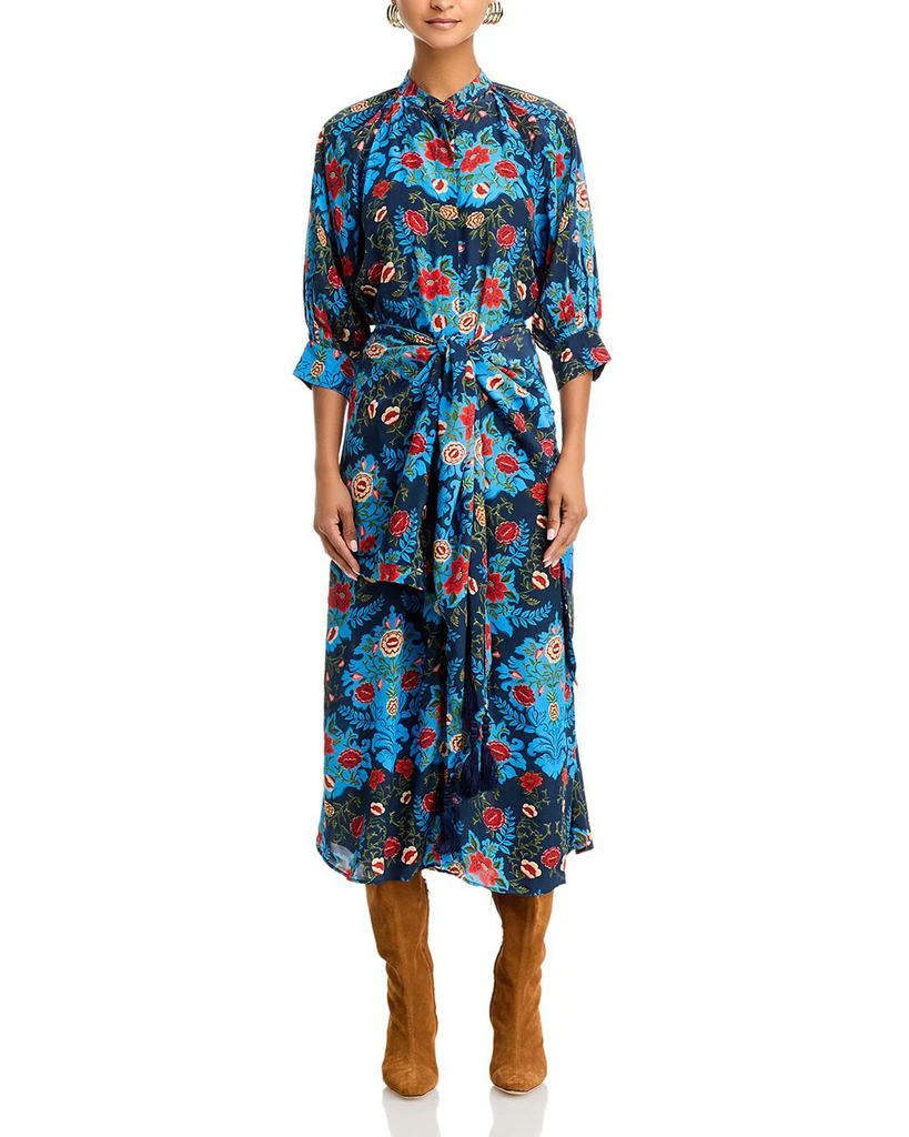 FARM Rio Arabesque Floral Tie Front Dress 7