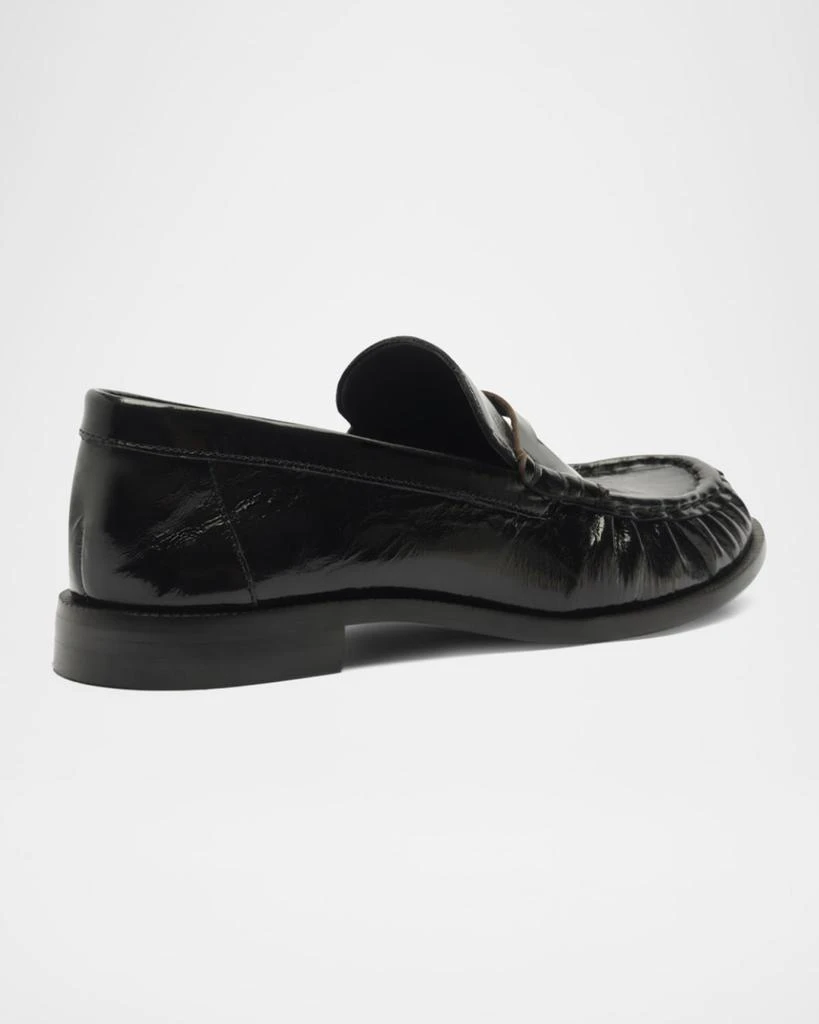 Schutz Tyche Shiny Leather Penny Loafers 3