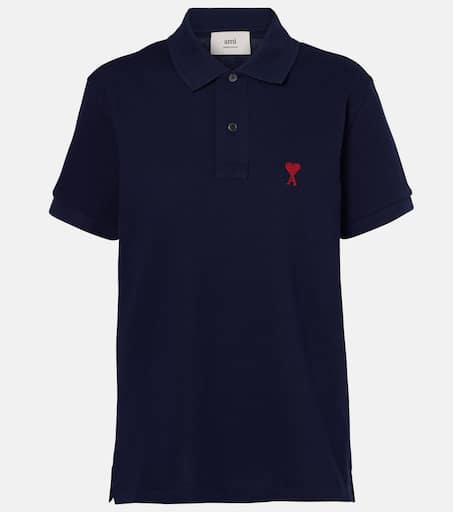 AMI Ami De Cœur cotton piqué polo shirt