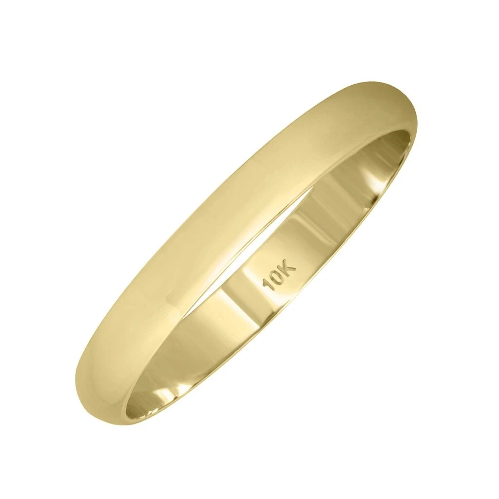 SSELECTS 2Mm Domed Wedding Band In 10K Yellow Gold 3