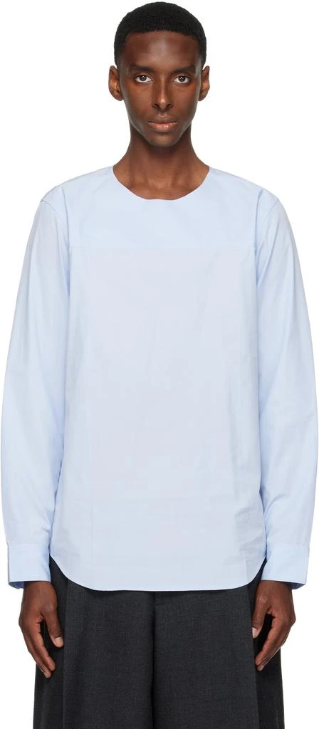 Dries Van Noten Blue Paneled Shirt 1