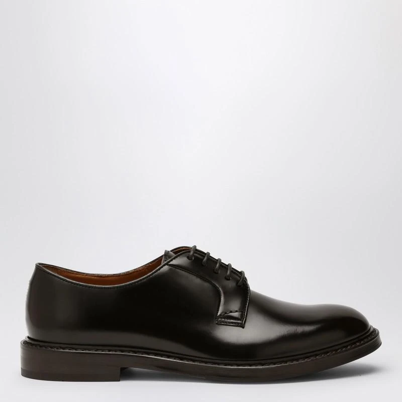 DOUCAL'S Low brown leather lace-up 1