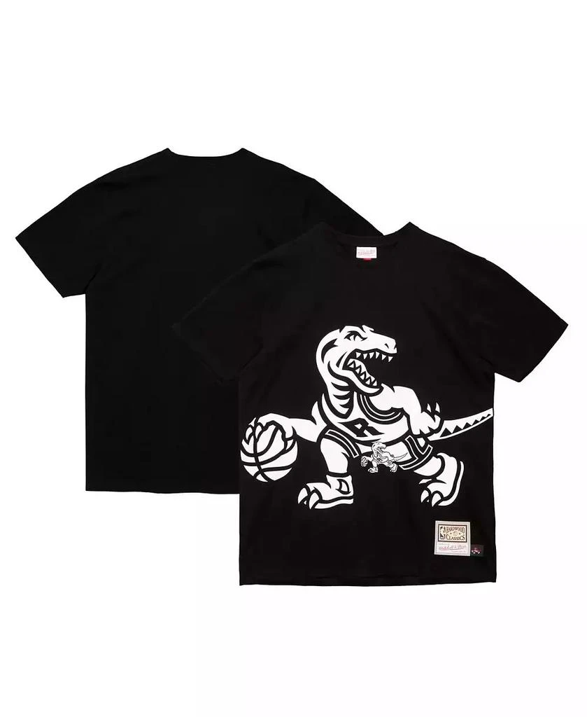 Mitchell & Ness Men's Black Toronto Raptors Hardwood Classics Big Face 2.0 T-Shirt 1