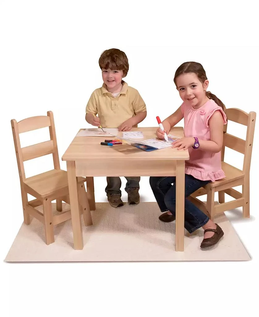 Melissa & Doug Wooden Table & Chairs Set 5