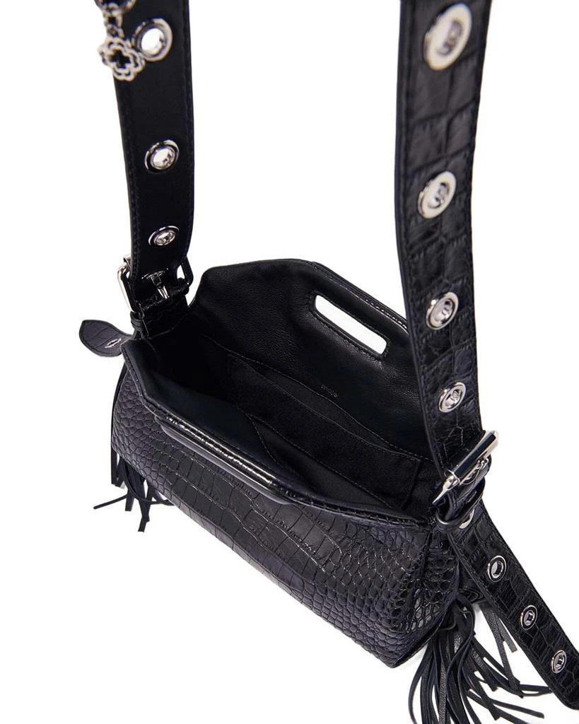 Maje Miss M Mini Embossed Leather Bag 3