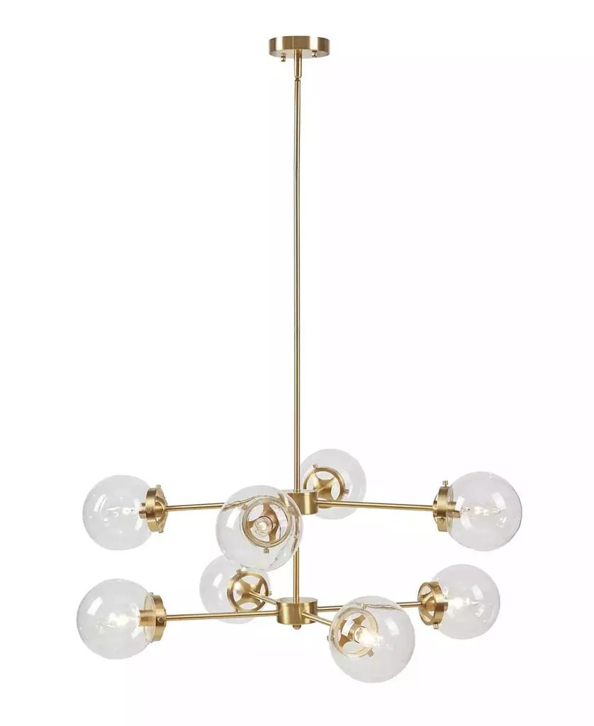 INK+IVY 8-Light Metal Chandelier with Globe Bulbs