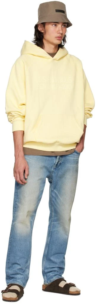 Fear of God ESSENTIALS Yellow Raglan Hoodie 4