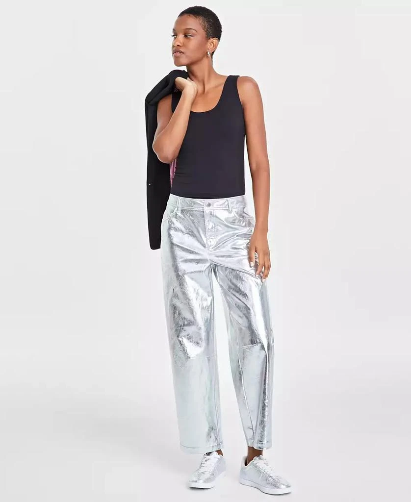 On 34th Women's Metallic Faux-Leather Pants, Created for Macy's 1