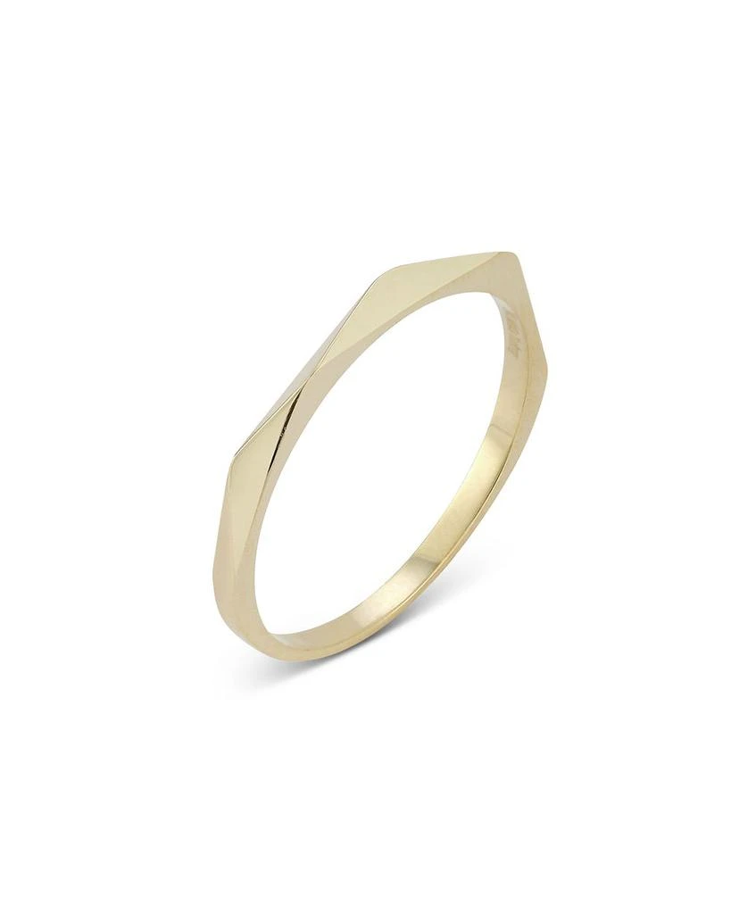 Moon & Meadow 14K Yellow Gold Angle Stack Ring 1