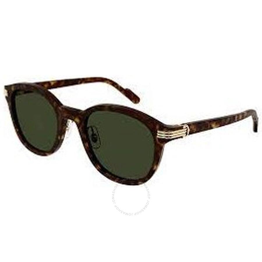 Cartier Green Oval Men's Sunglasses CT0302S 006 53