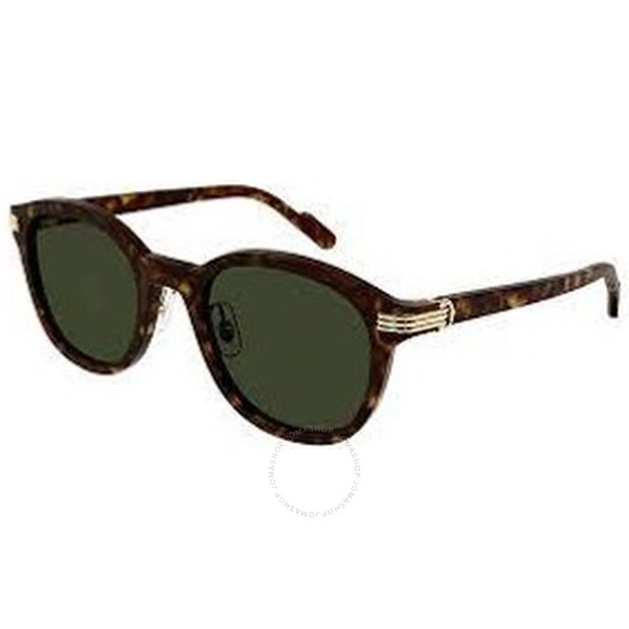 Cartier Green Oval Men's Sunglasses CT0302S 006 53 1